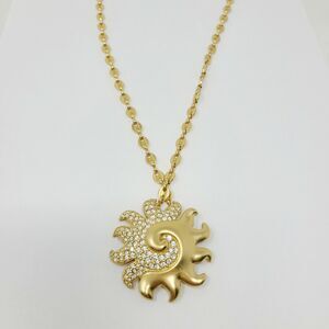Swarovski Gold Sunburst Necklace